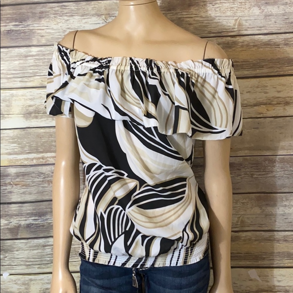 White House Black Market Off Shoulder Blouse XS